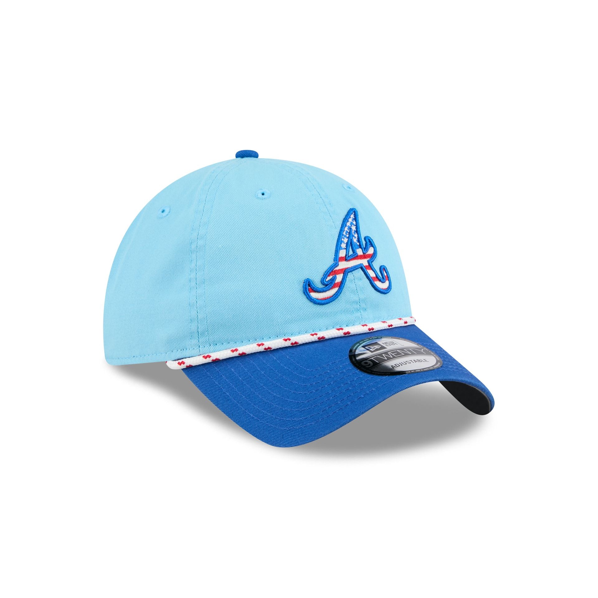 Atlanta Braves Independence Day 2025 9TWENTY Adjustable Hat - Image 3