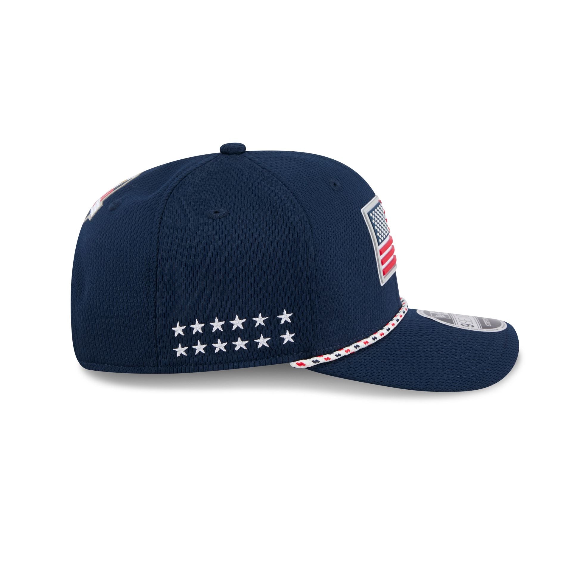 2025 Ryder Cup Team USA Flag 9SEVENTY Stretch-Snap Hat - Image 4