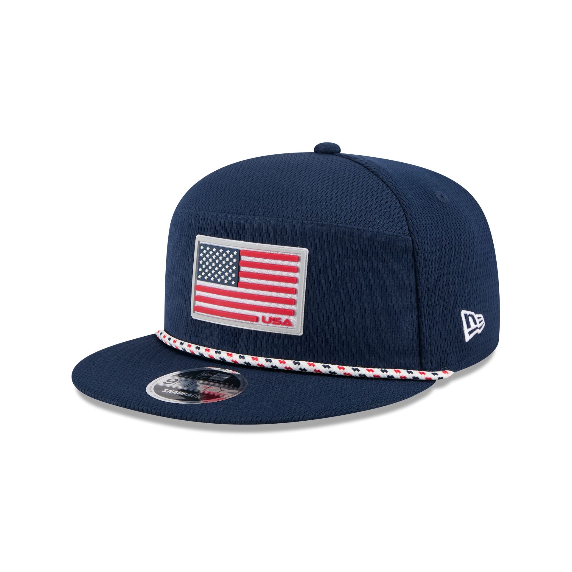 2025 Ryder Cup Team USA Flag Split Panel 9FIFTY Snapback Hat - Image 3