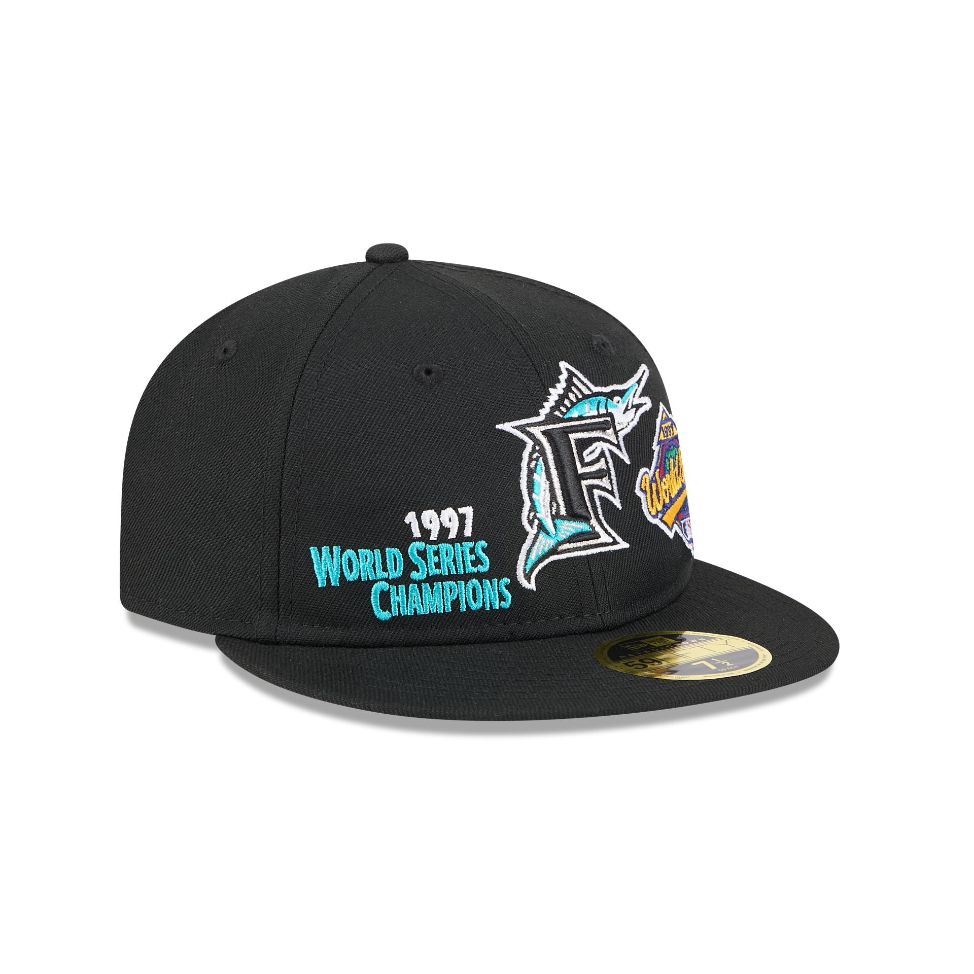 Miami Marlins Championship Pack Retro Crown 59FIFTY Fitted Hat - Image 3
