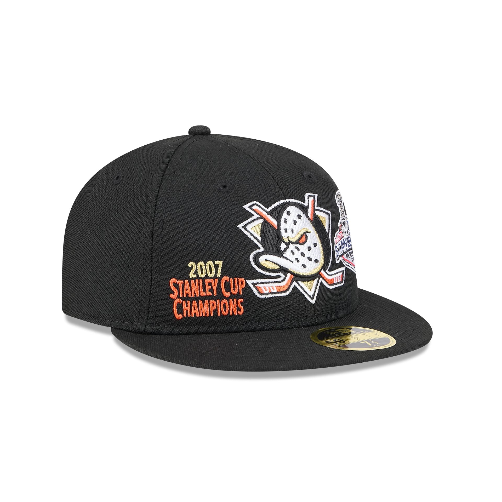 Anaheim Ducks Championship Pack Retro Crown 59FIFTY Fitted Hat - Image 3