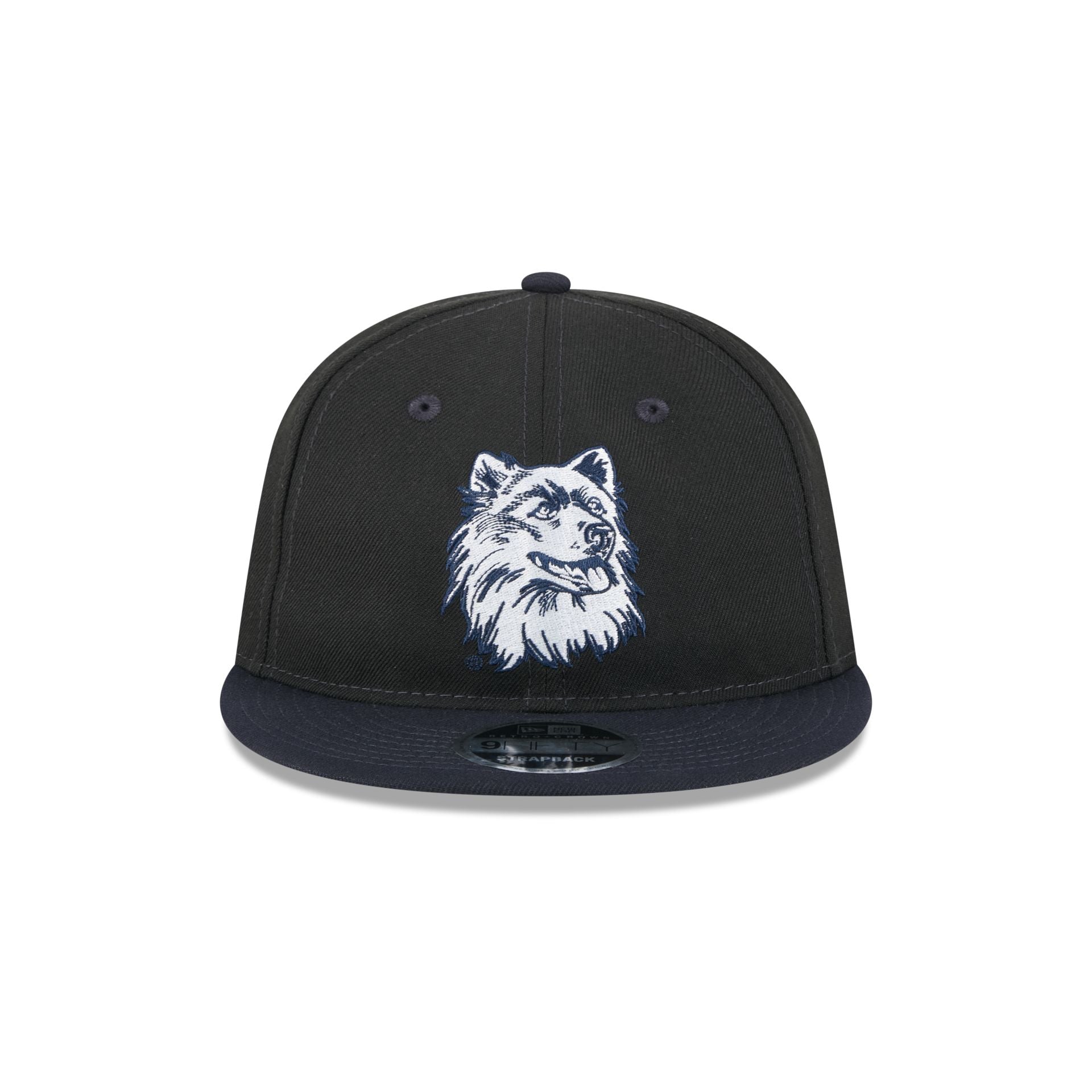 Connecticut Huskies Tournament Side Patch Retro Crown 9FIFTY Strapback Hat - Image 2