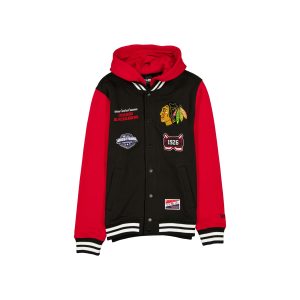 Chicago Blackhawks Throwback Black Jacket