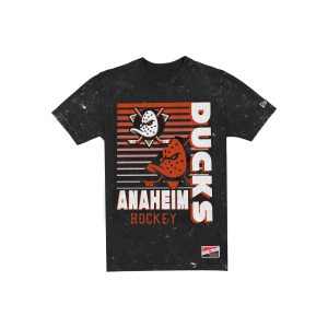 Anaheim Ducks Throwback Washed Black T-Shirt