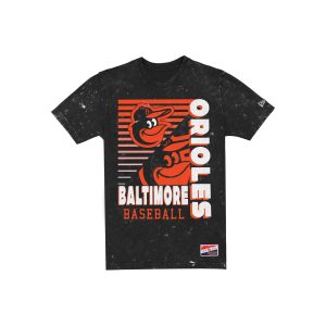 Baltimore Orioles Throwback Washed Black T-Shirt