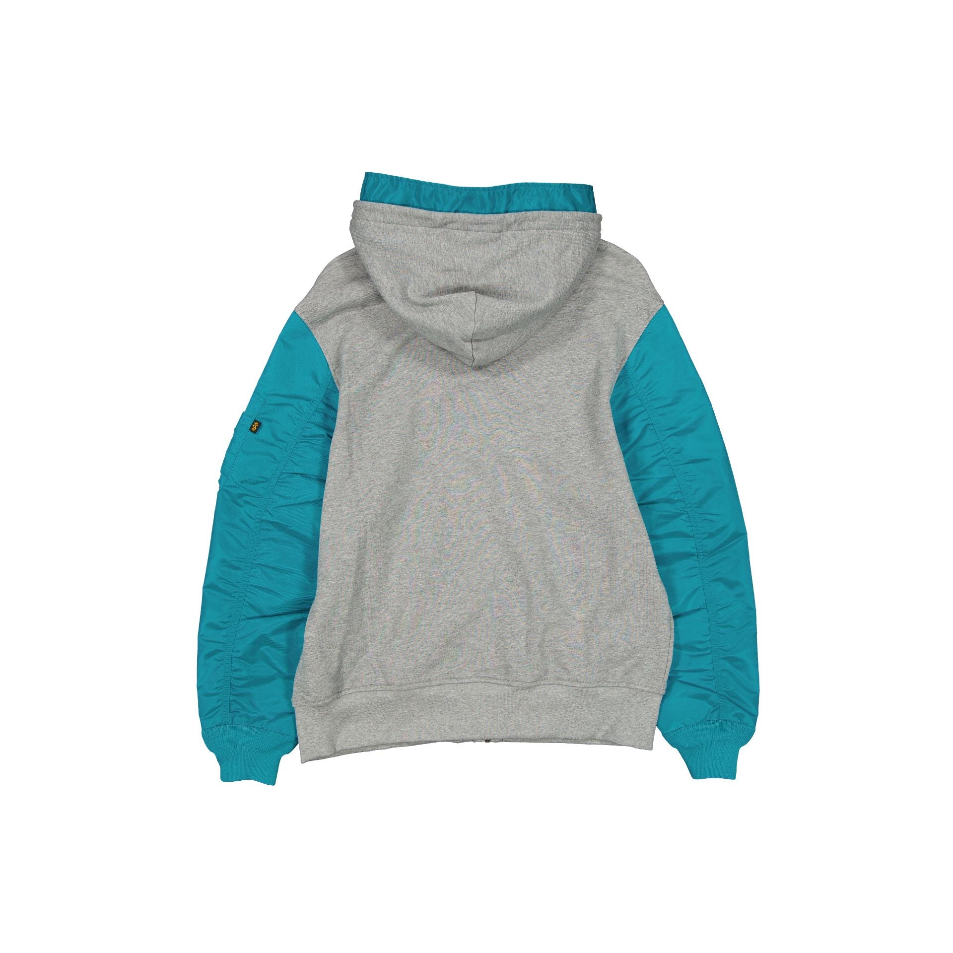 Alpha Industries x Miami Dolphins Historic Gray MA-1 Full Zip Fleece Jacket - Image 2