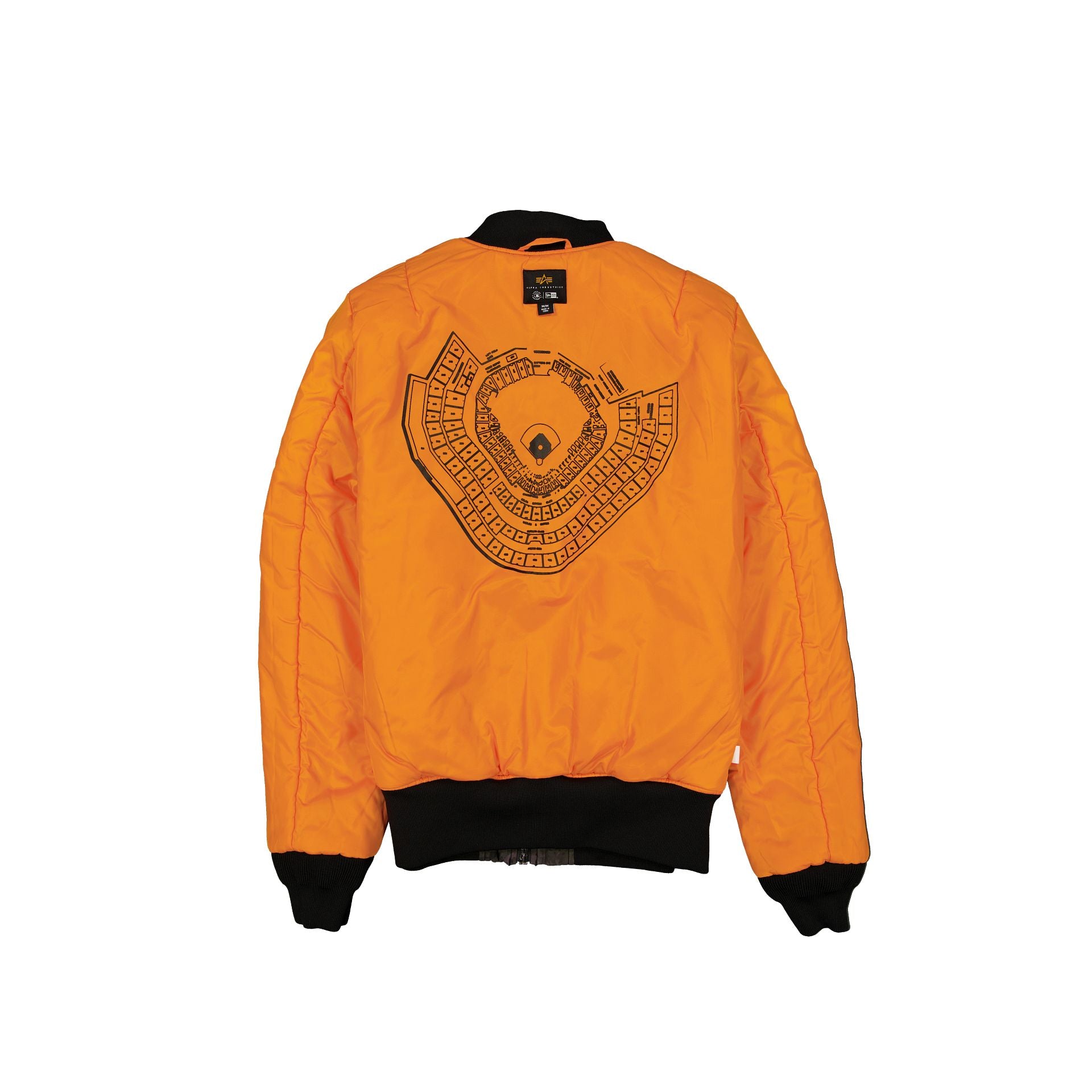 Alpha Industries x Atlanta Braves Black Camo MA-1 Bomber Jacket - Image 2