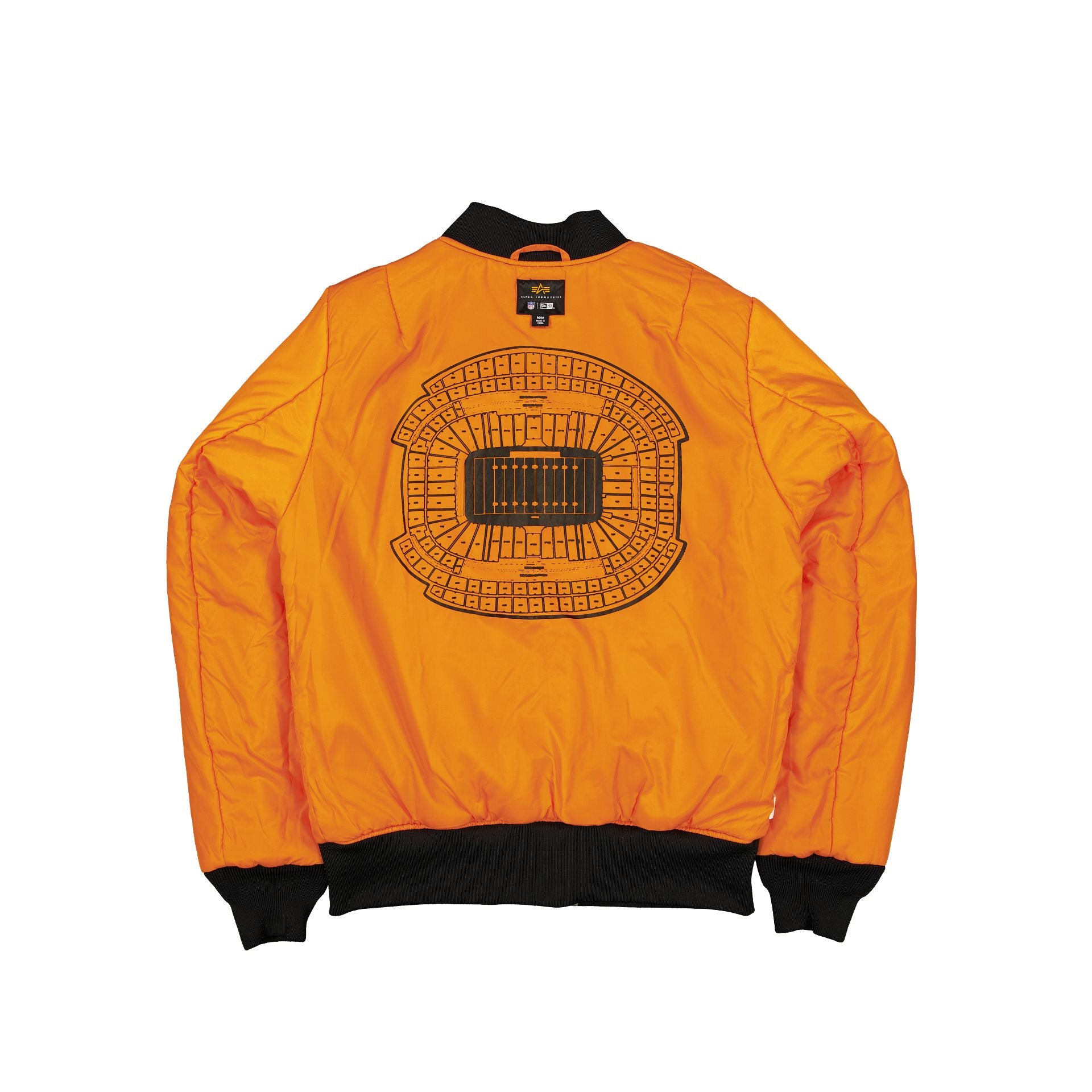 Alpha Industries x Las Vegas Raiders Black Camo MA-1 Bomber Jacket - Image 2