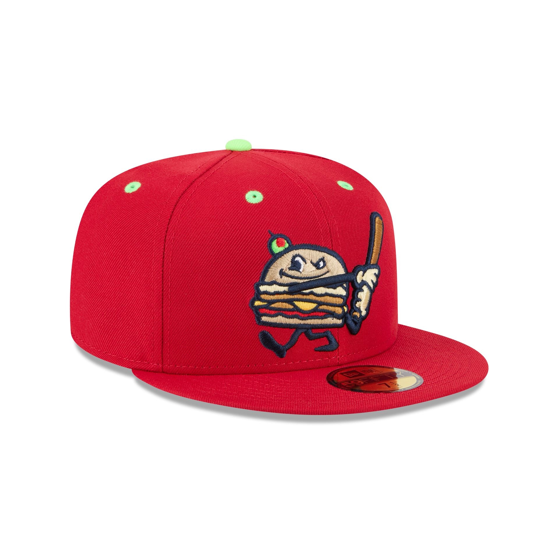 Akron RubberDucks Theme Night Red 59FIFTY Fitted Hat - Image 3