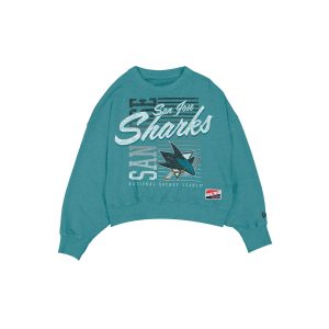 San Jose Sharks Throwback Women's Washed Crewneck
