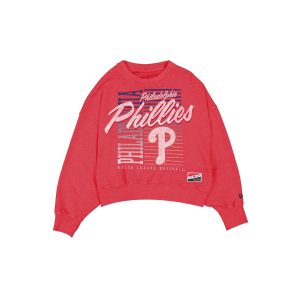 Philadelphia Phillies Throwback Women's Washed Crewneck
