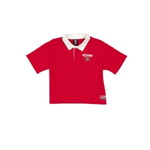 San Francisco 49ers Throwback Women's Cropped Polo
