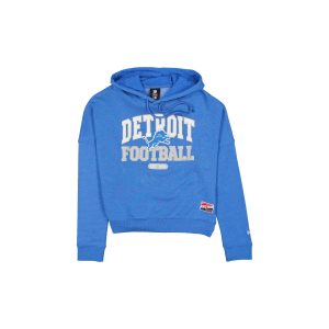 Detroit Lions Throwback Women's Glitter Hoodie