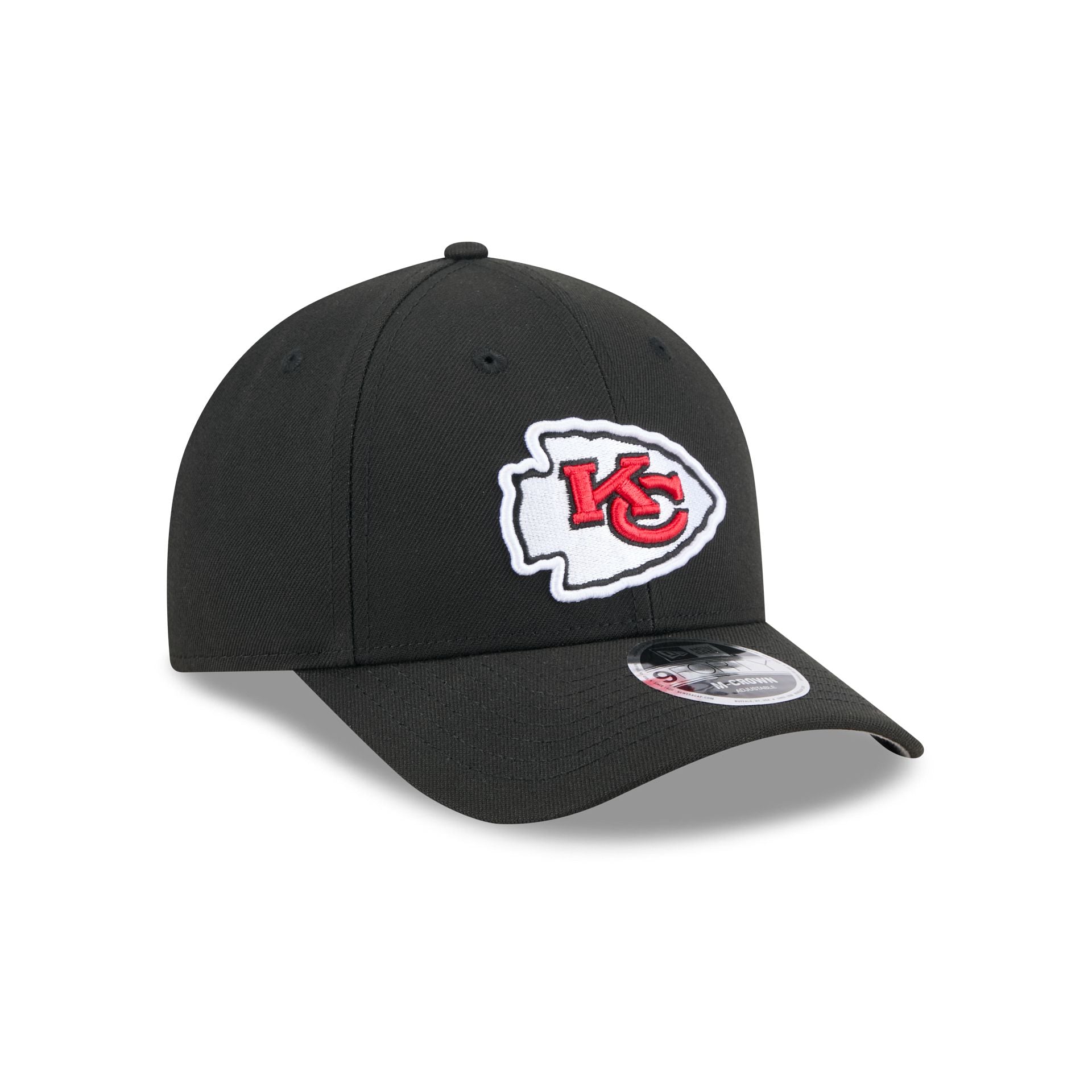 Kansas City Chiefs Team Black 9FORTY M-Crown Snapback Hat - Image 3
