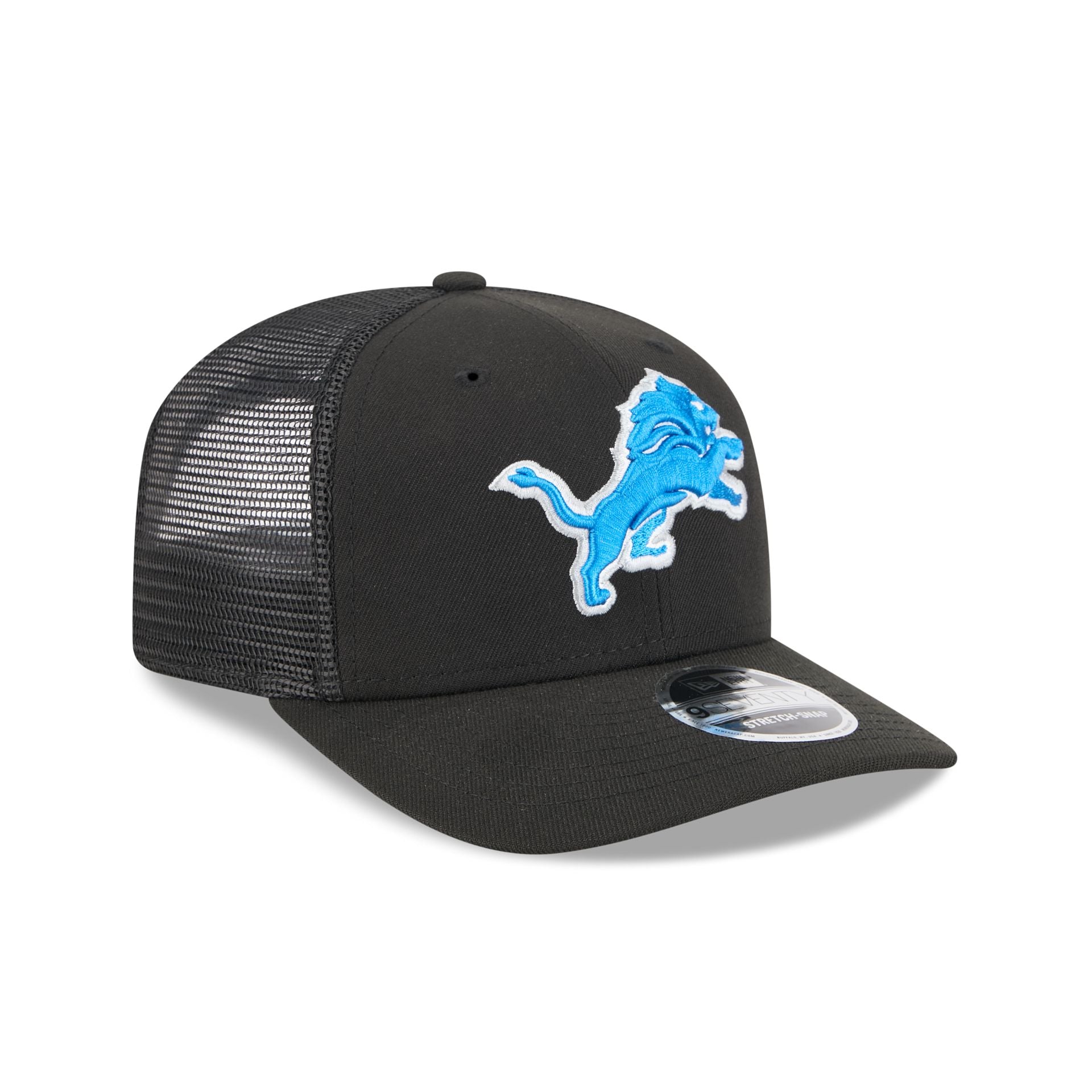 Detroit Lions Team Black 9SEVENTY Trucker Hat - Image 3