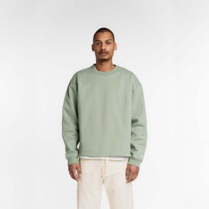 New Era Branded Alden Everest Green Crewneck
