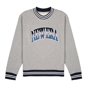 New Era Branded Ombre Heather Gray Crewneck