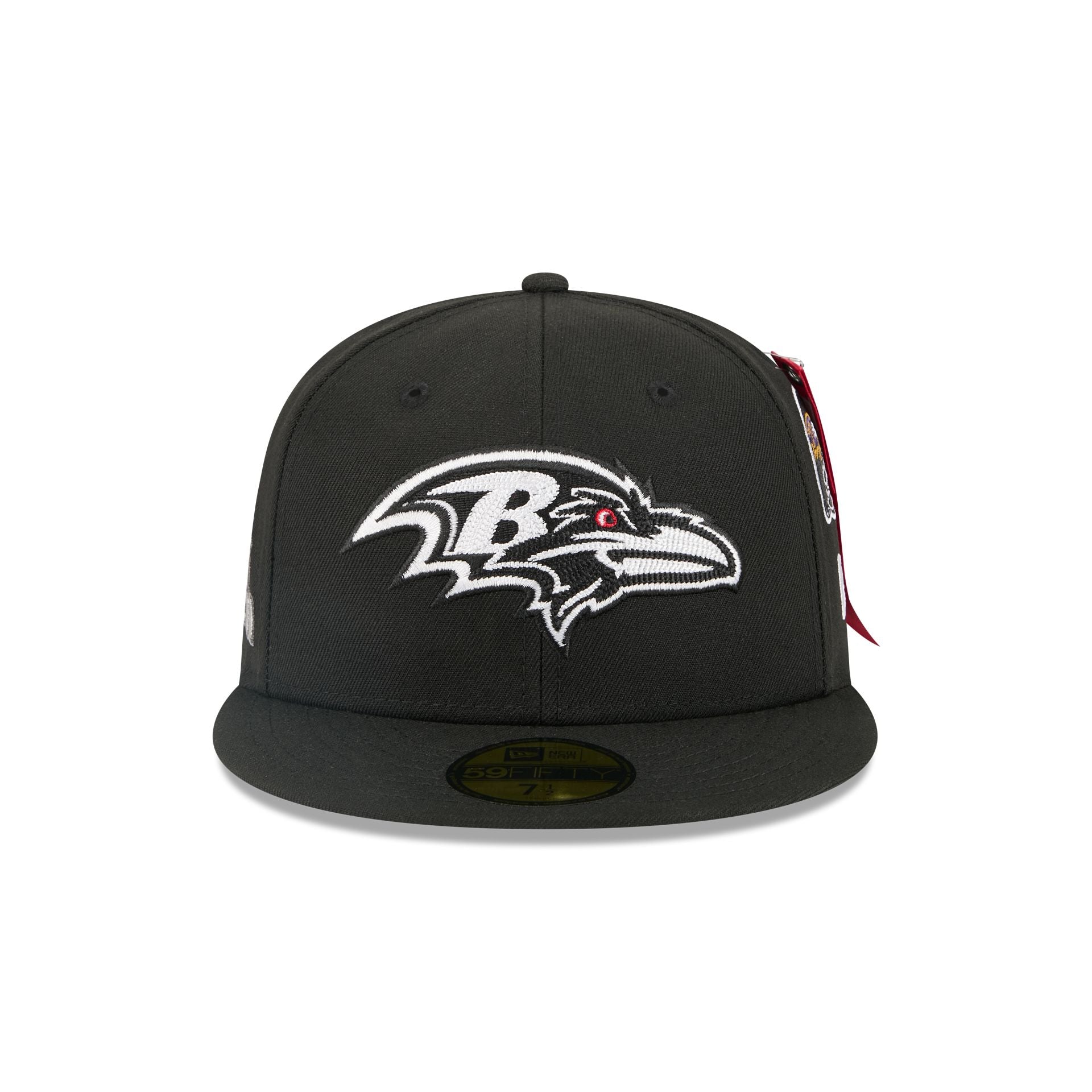 Alpha Industries x Baltimore Ravens Black 59FIFTY Fitted Hat - Image 2