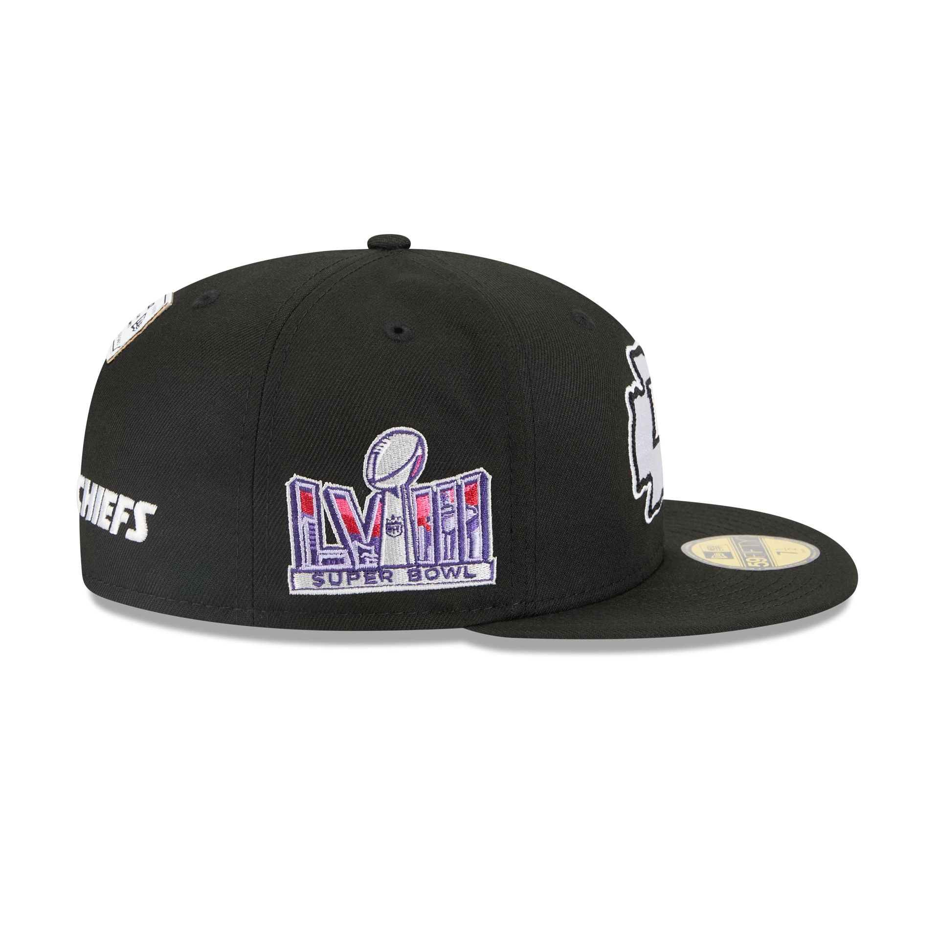 Alpha Industries x Kansas City Chiefs Black 59FIFTY Fitted Hat - Image 5