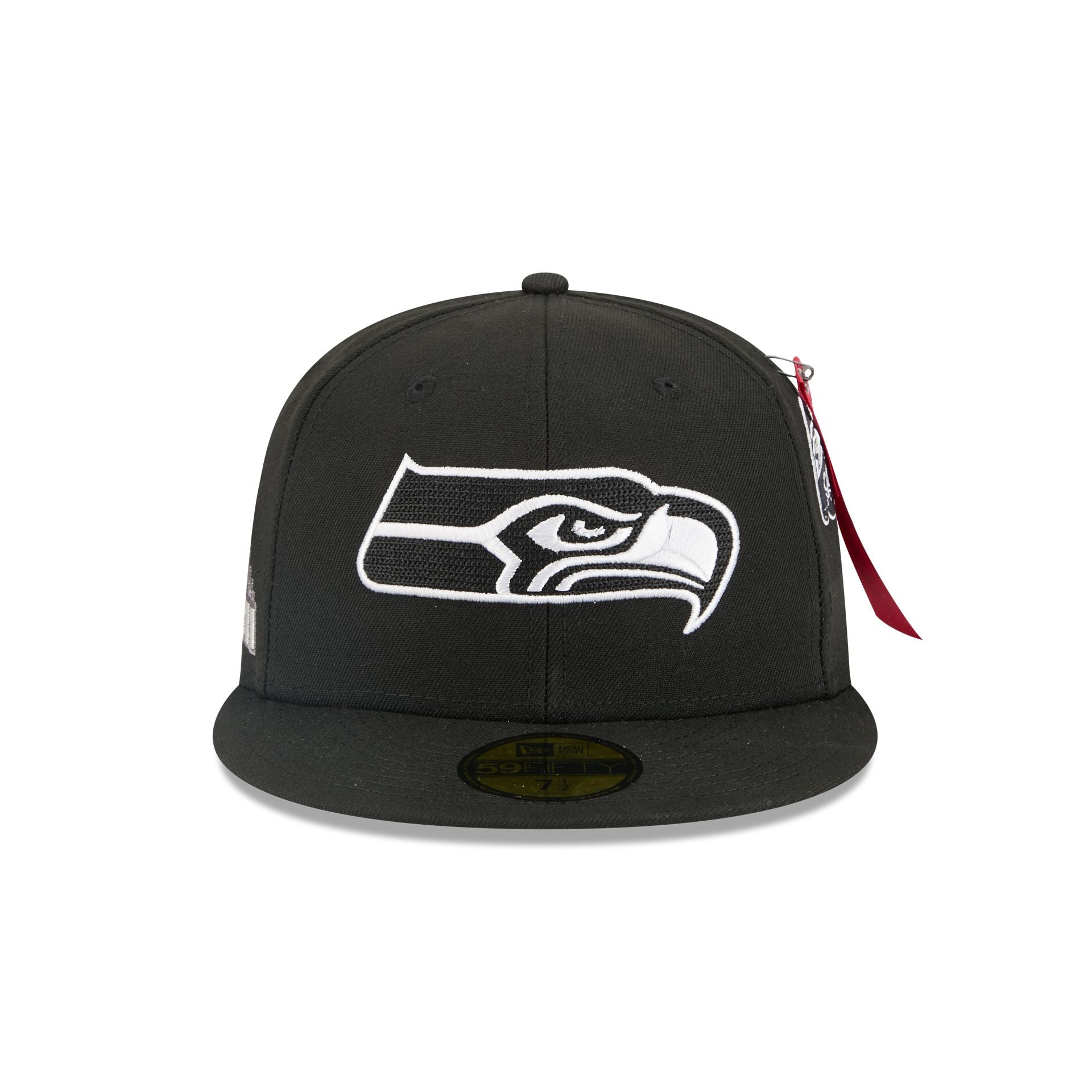 Alpha Industries x Seattle Seahawks Black 59FIFTY Fitted Hat - Image 2