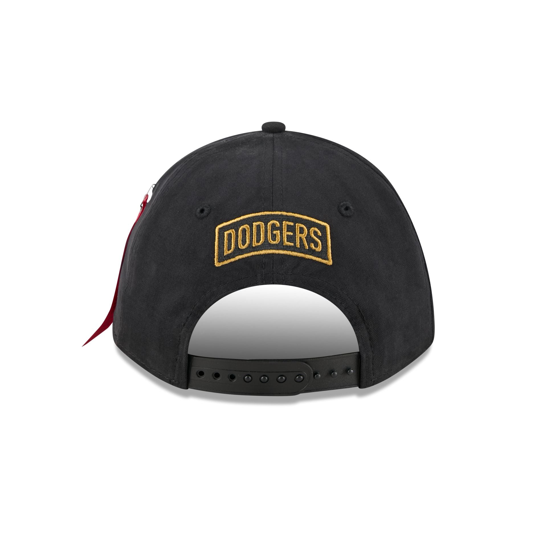 Alpha Industries x Los Angeles Dodgers Black 9FORTY M-Crown A-Frame Snapback Hat - Image 6