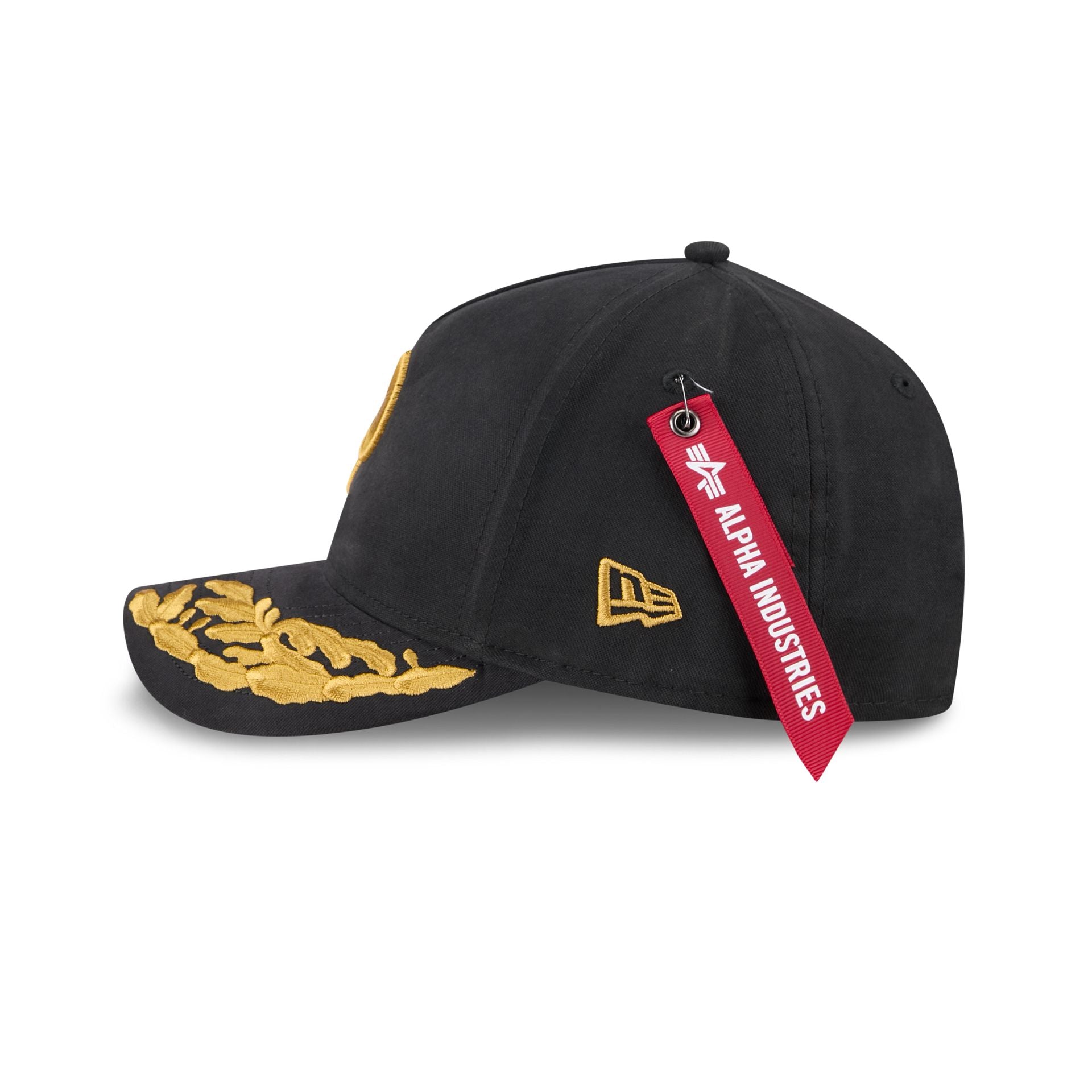 Alpha Industries x Philadelphia Phillies Black 9FORTY M-Crown A-Frame Snapback Hat - Image 4