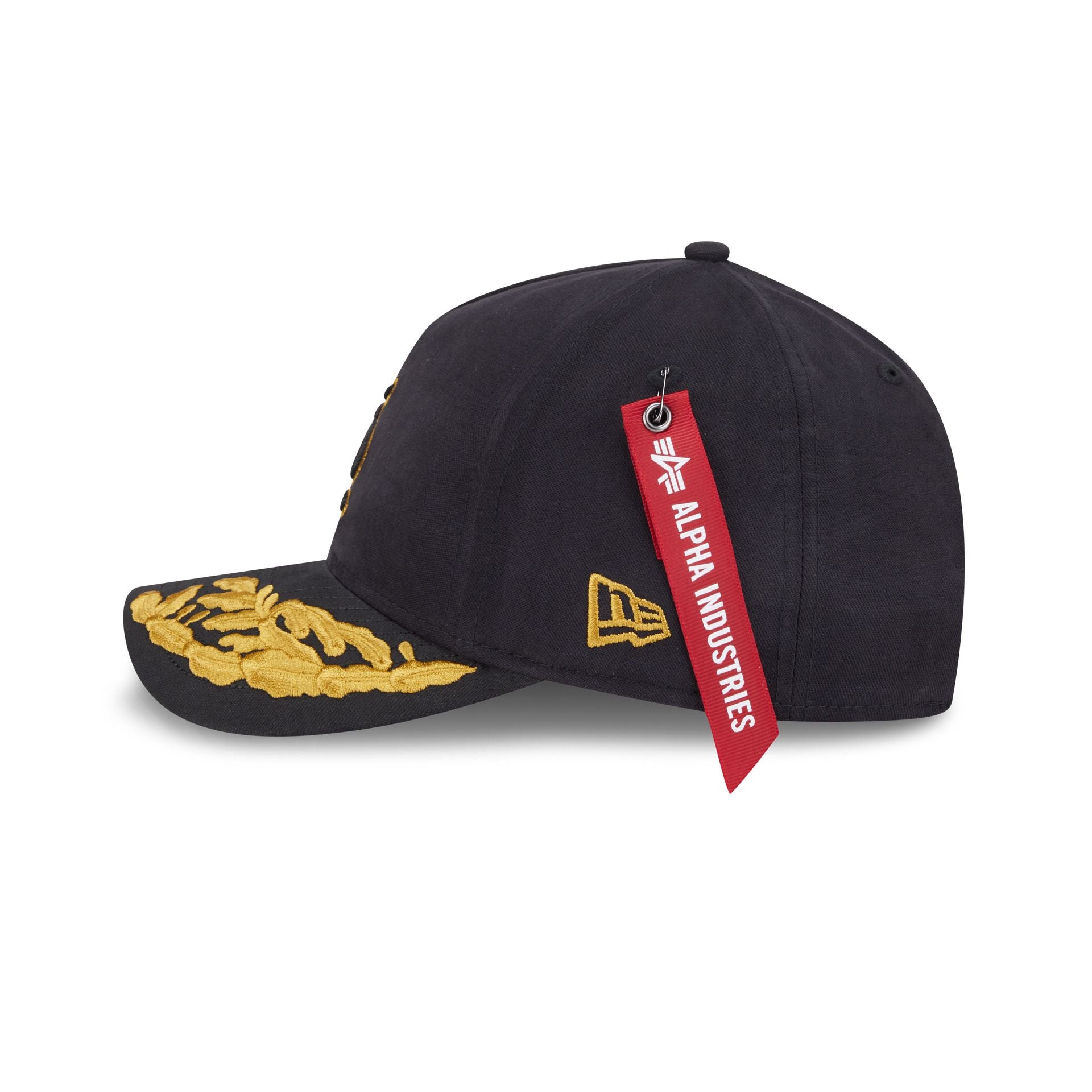 Alpha Industries x St. Louis Cardinals Black 9FORTY M-Crown A-Frame Snapback Hat - Image 4
