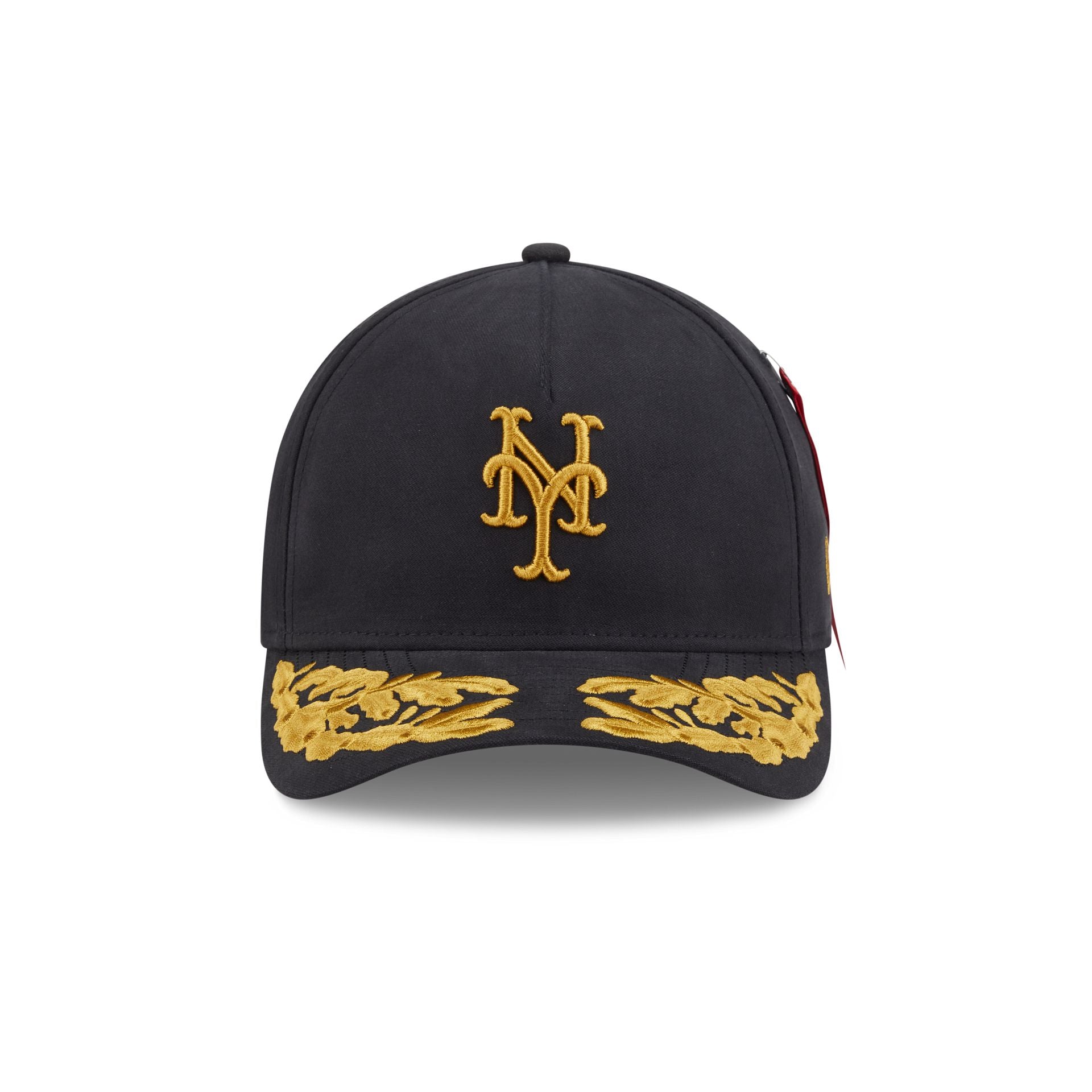 Alpha Industries x New York Mets Black 9FORTY M-Crown A-Frame Snapback Hat - Image 2