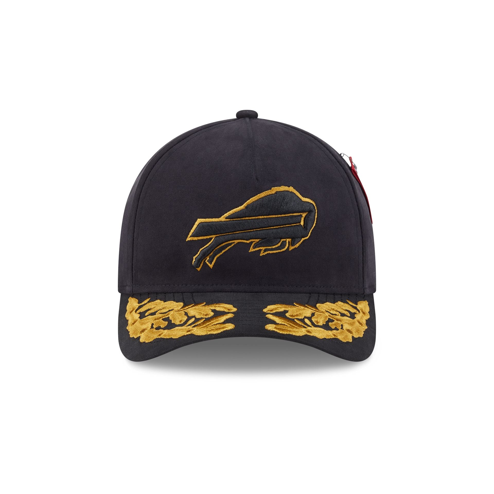 Alpha Industries x Buffalo Bills Black 9FORTY M-Crown A-Frame Snapback Hat - Image 2