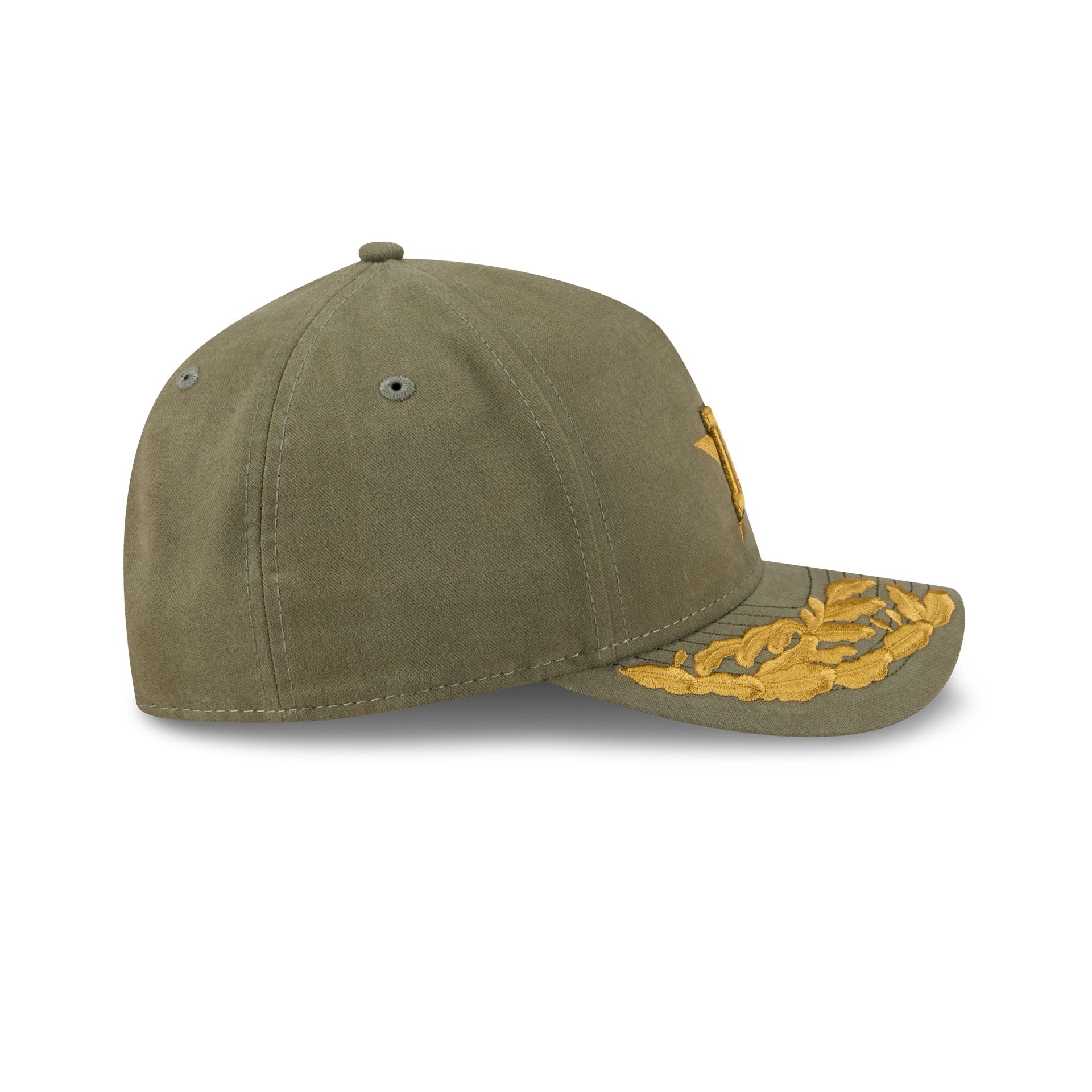 Alpha Industries x Houston Astros Olive Green 9FORTY M-Crown A-Frame Snapback Hat - Image 5