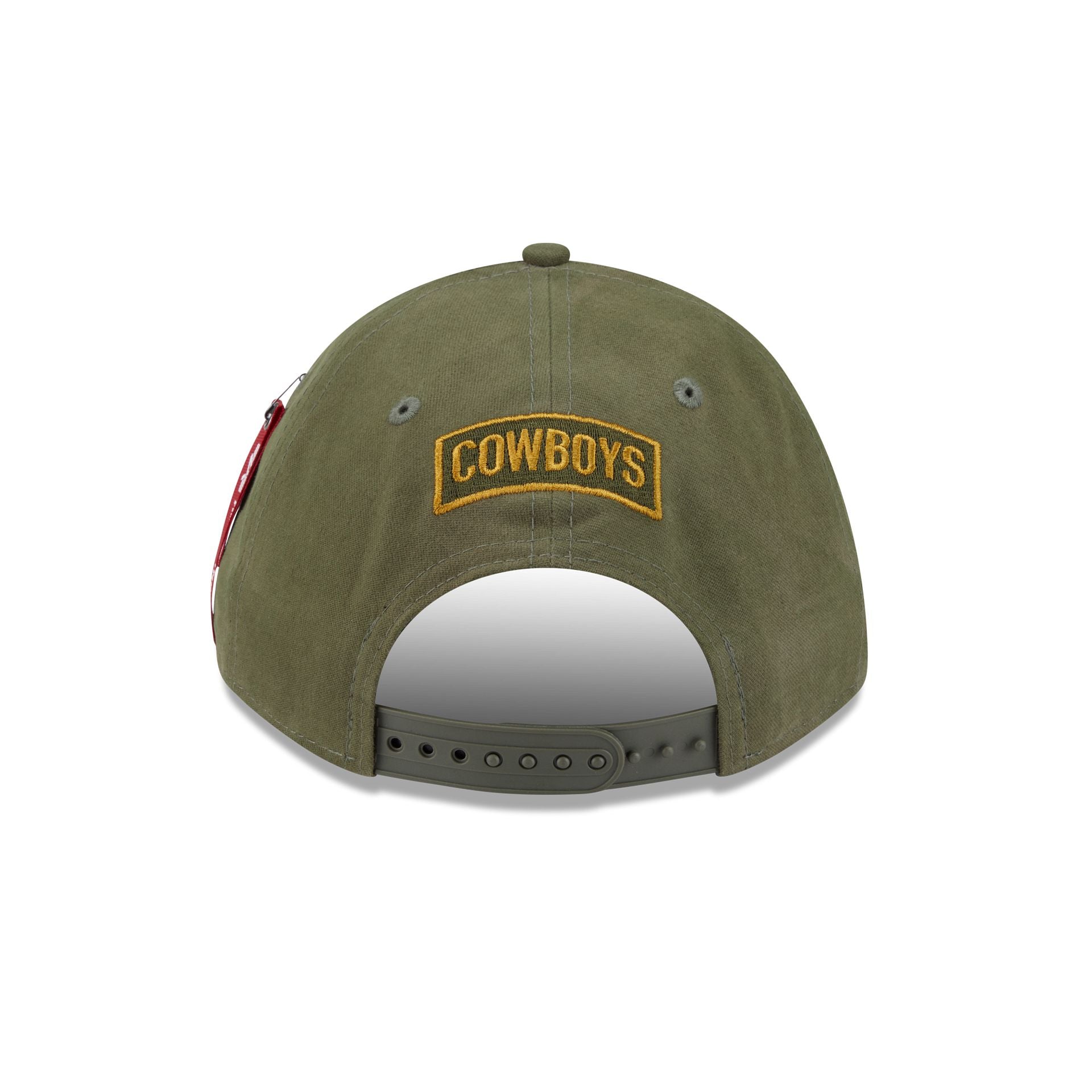 Alpha Industries x Dallas Cowboys Olive Green 9FORTY M-Crown A-Frame Snapback Hat - Image 6