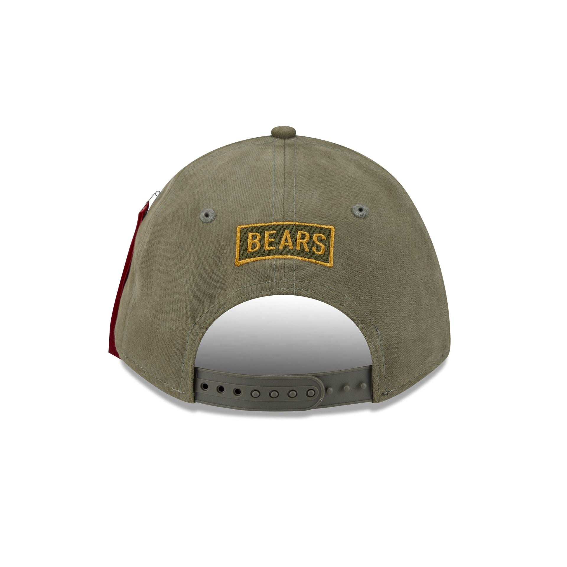 Alpha Industries x Chicago Bears Olive Green 9FORTY M-Crown A-Frame Snapback Hat - Image 6