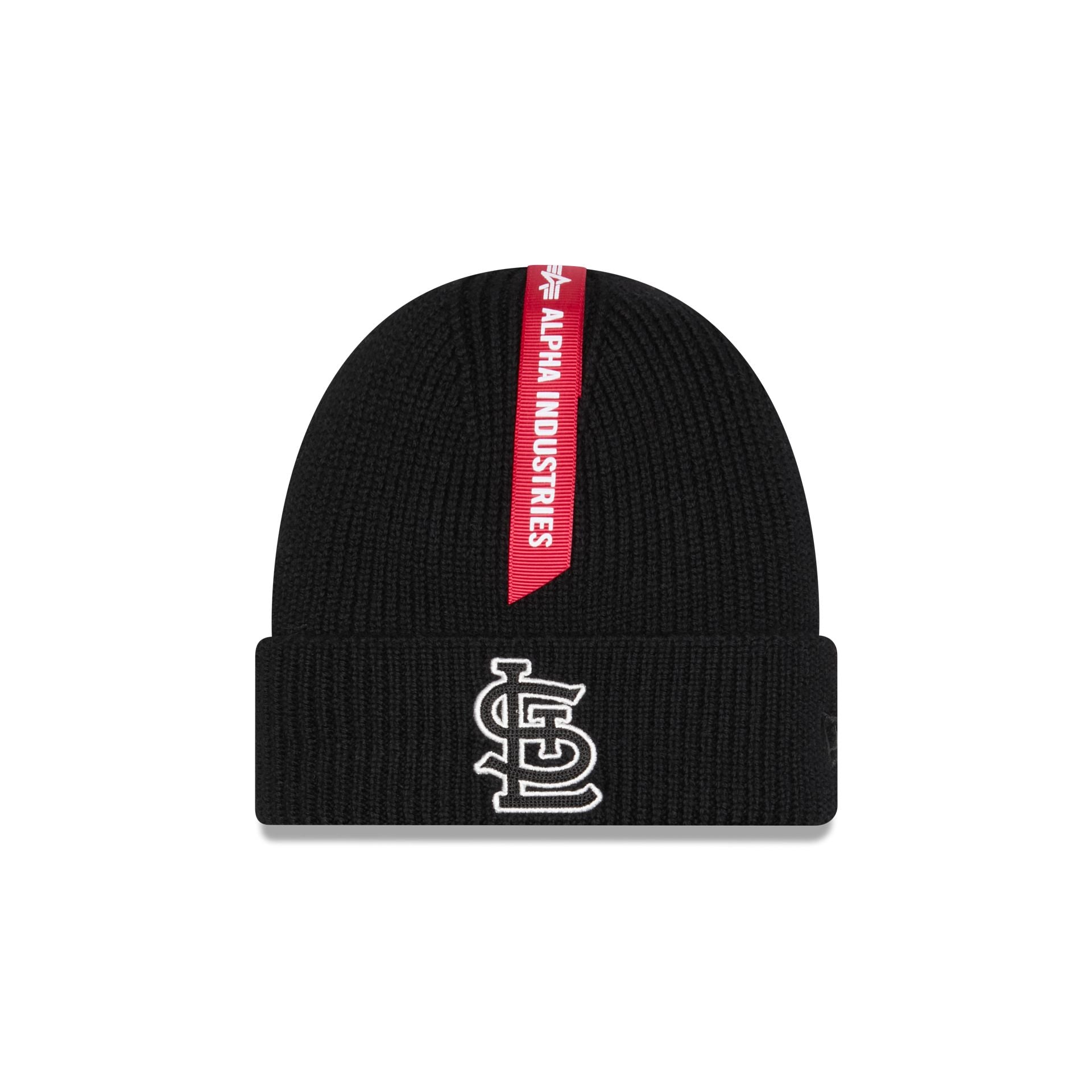 Alpha Industries x St. Louis Cardinals Black Cuff Knit Hat