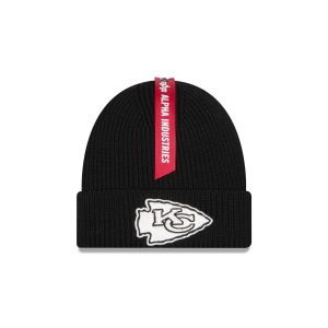 Alpha Industries x Kansas City Chiefs Black Cuff Knit Hat
