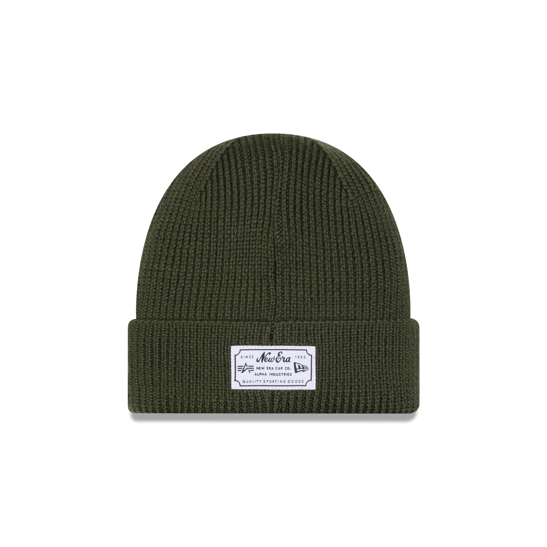 Alpha Industries x New York Mets Olive Green Cuff Knit Hat - Image 3