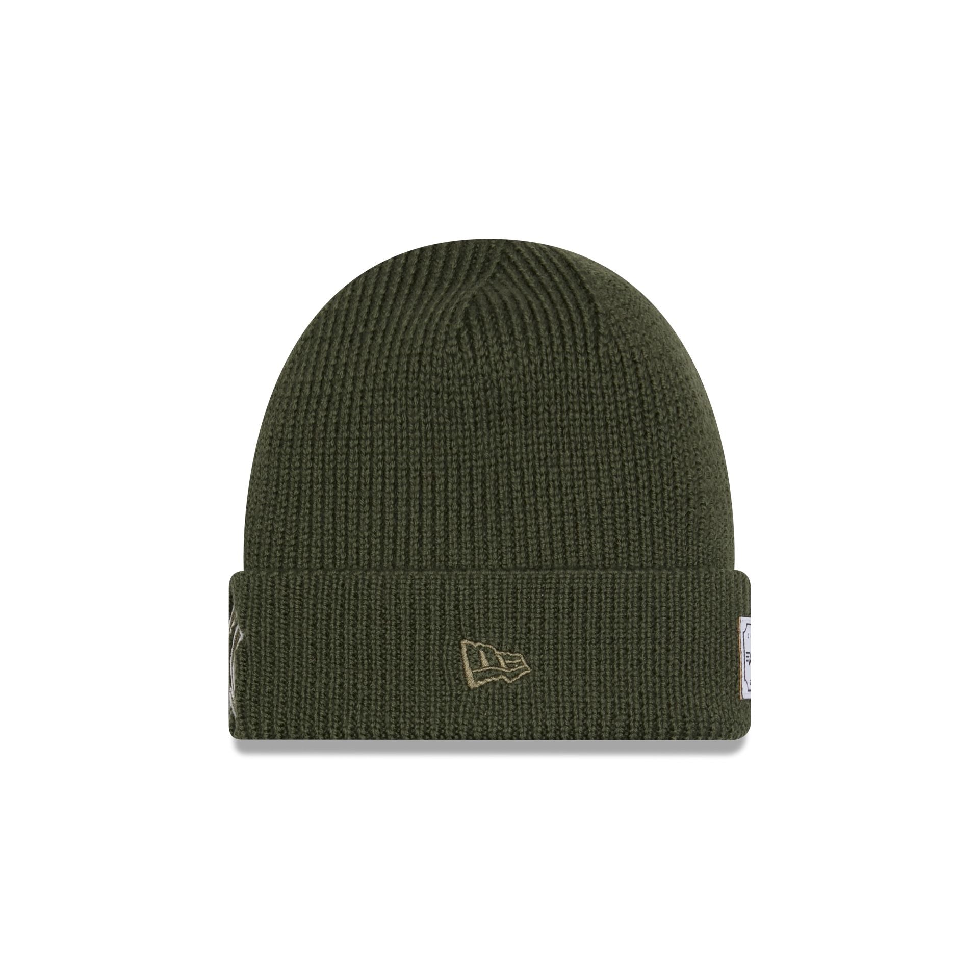 Alpha Industries x New York Yankees Olive Green Cuff Knit Hat - Image 2