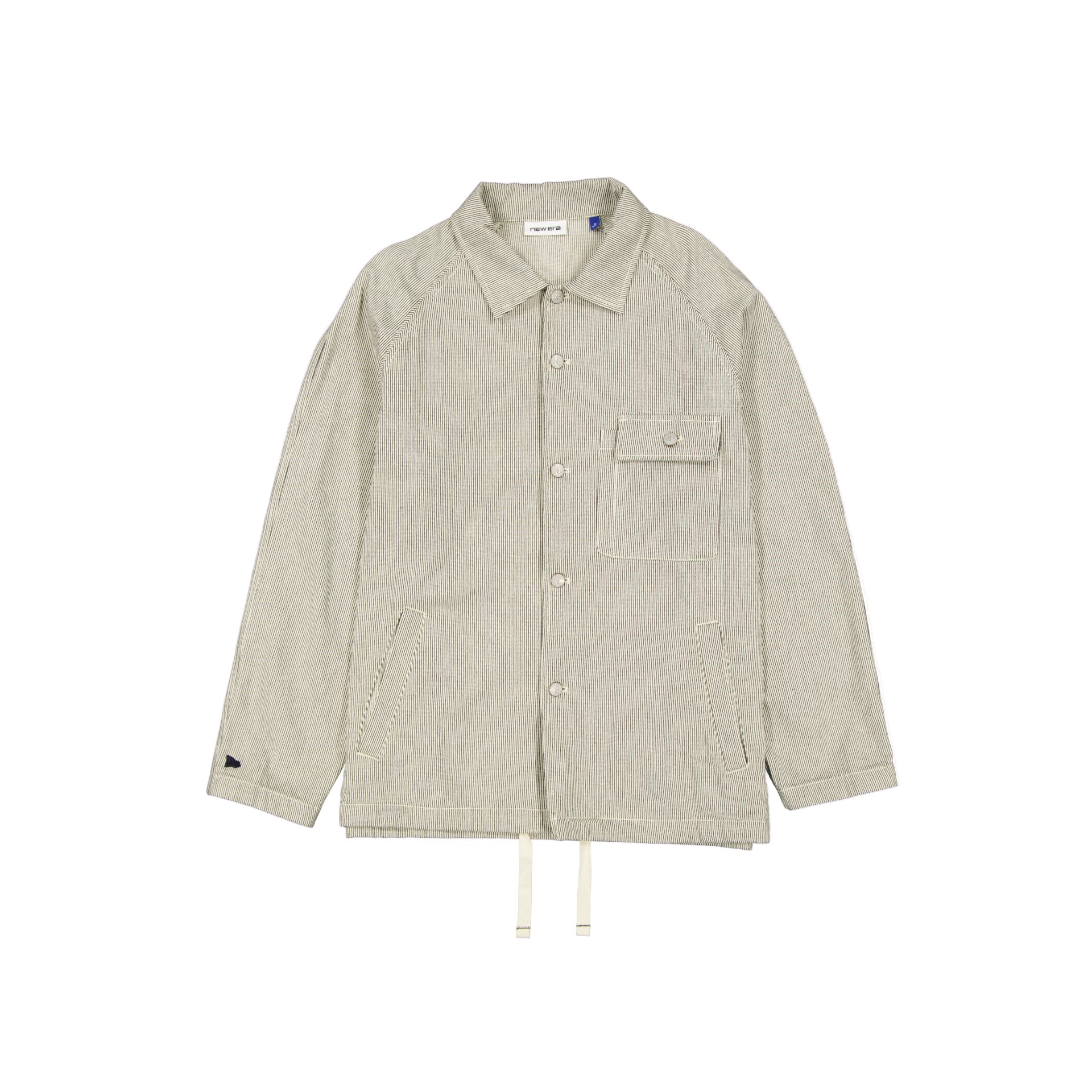 New Era Branded Railroad Stripe Workwear Jacket