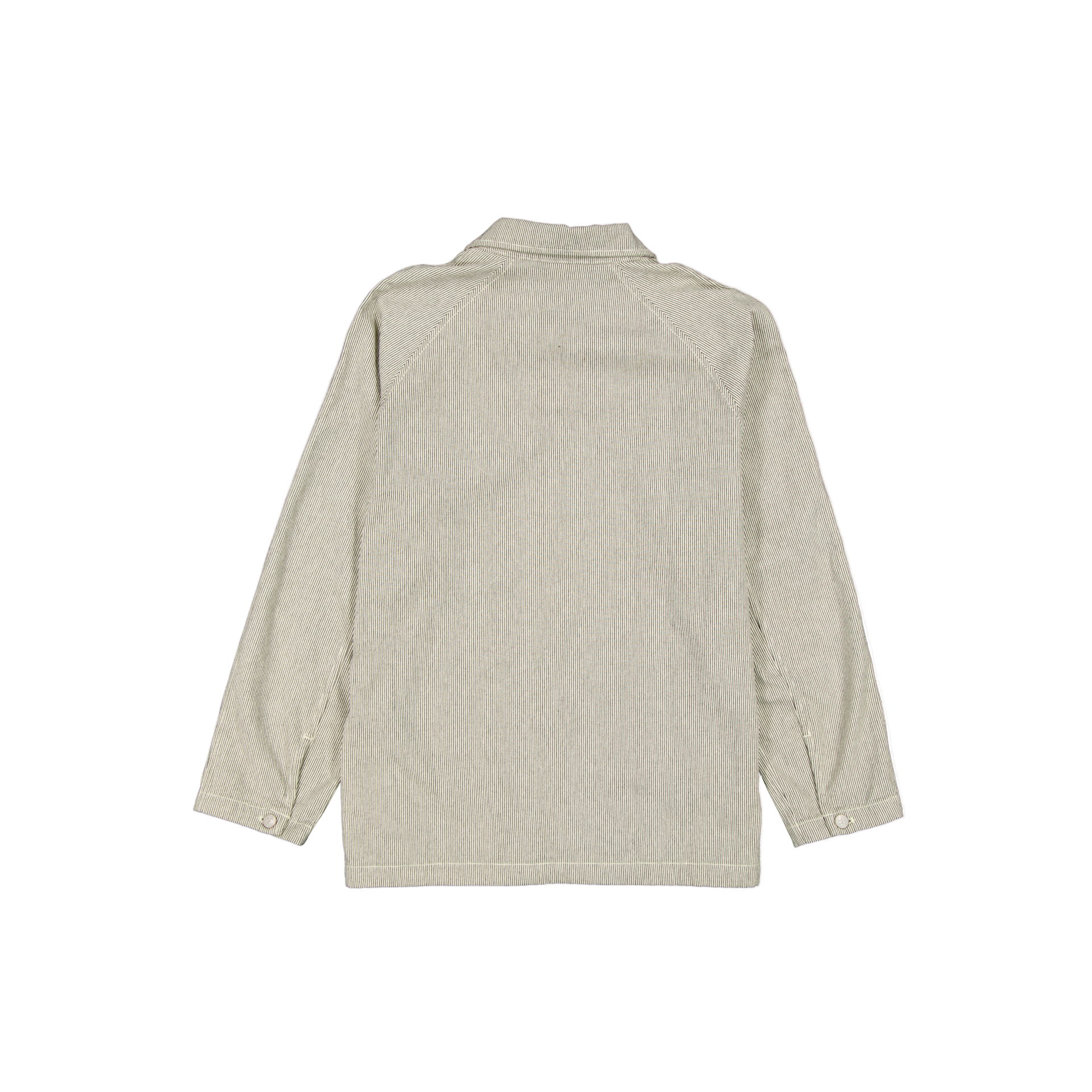 New Era Branded Railroad Stripe Workwear Jacket - Image 2