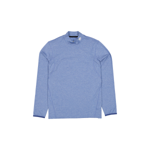 New Era Branded Golf Heather Indigo Blue Long-Sleeve Shirt