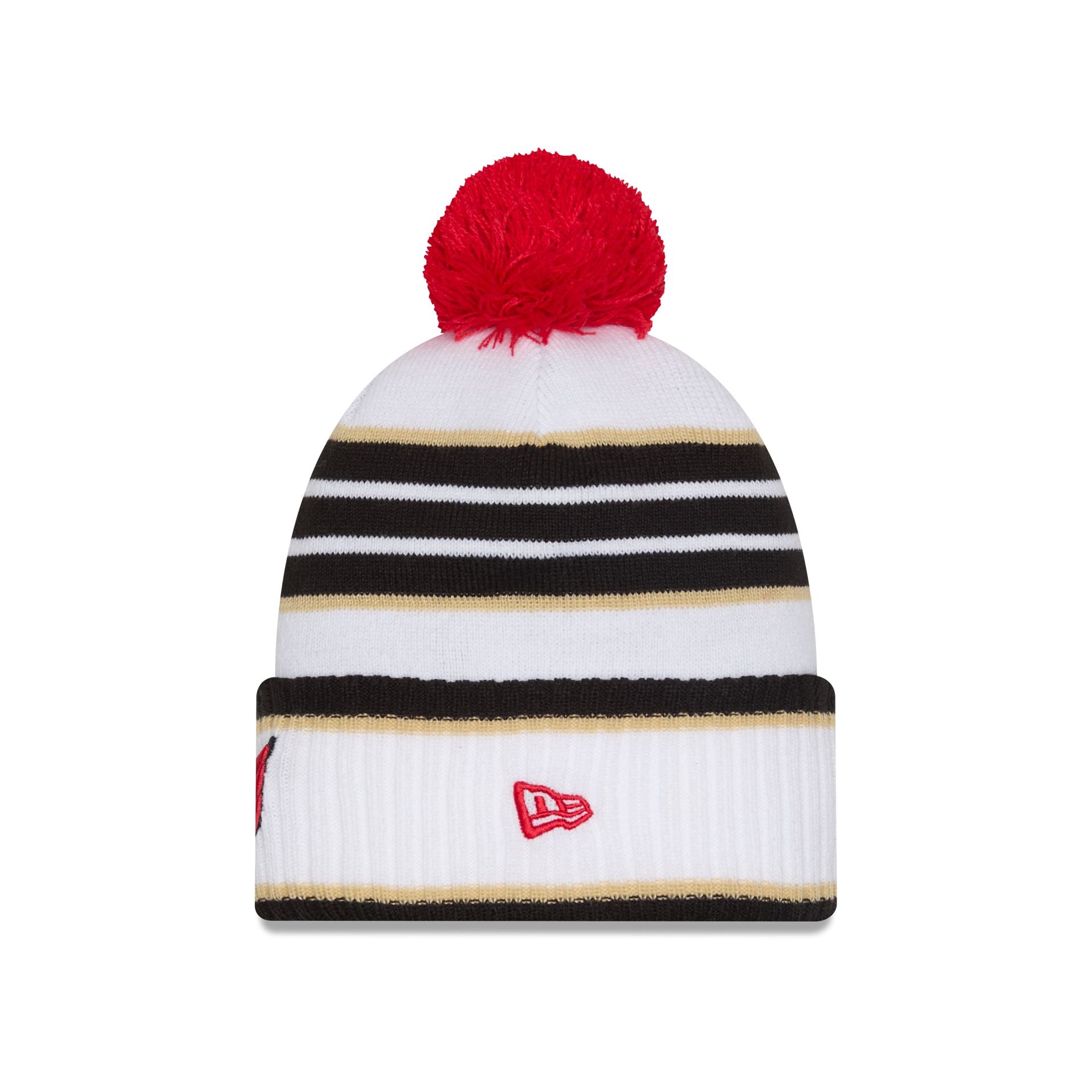 D.C. United 2025 Jersey Hook White Pom Knit Hat - Image 2