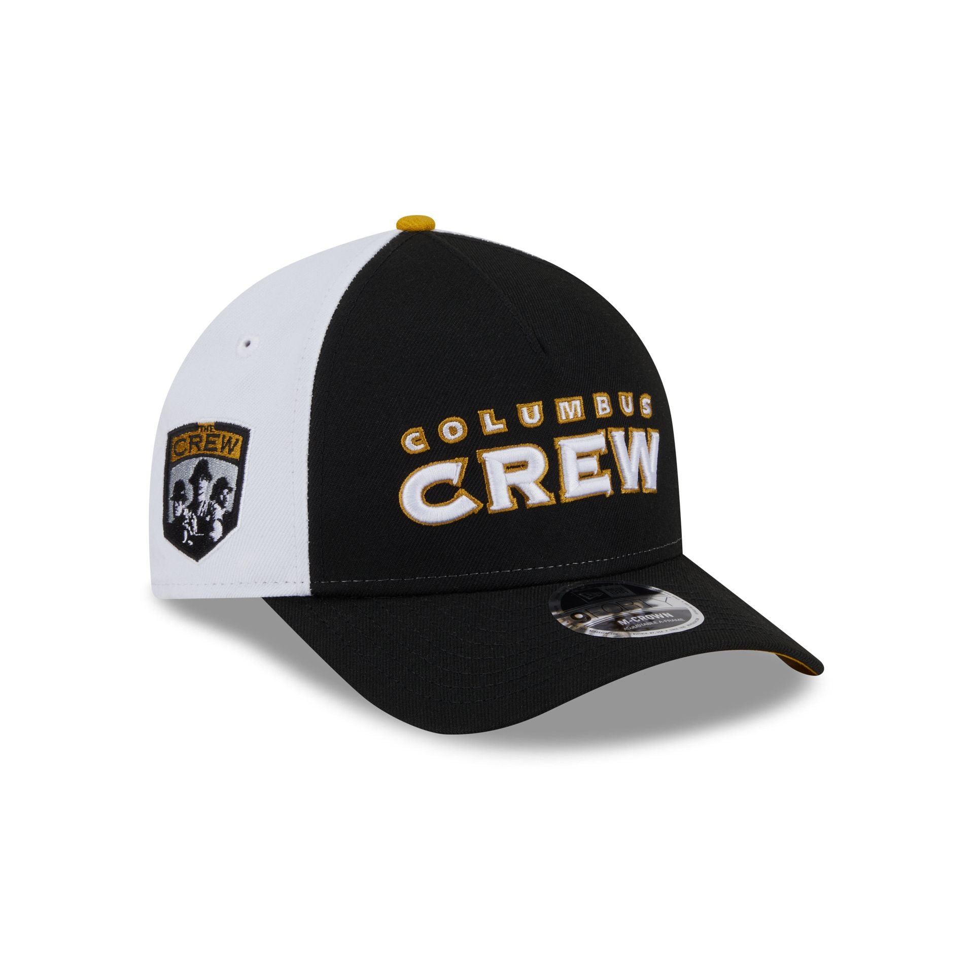 Columbus Crew 2025 Jersey Hook Black 9FORTY M-Crown A-Frame Snapback Hat