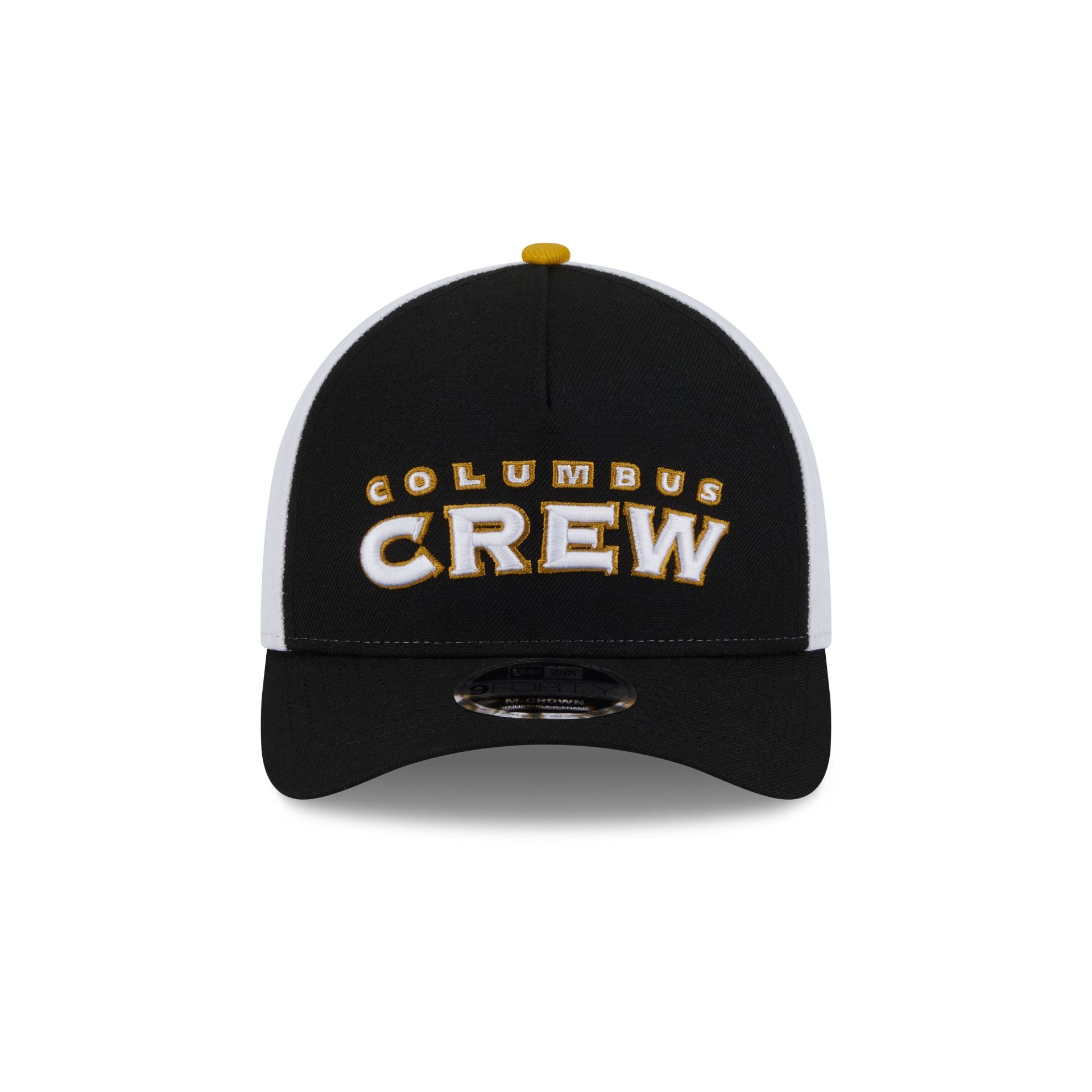 Columbus Crew 2025 Jersey Hook Black 9FORTY M-Crown A-Frame Snapback Hat - Image 2
