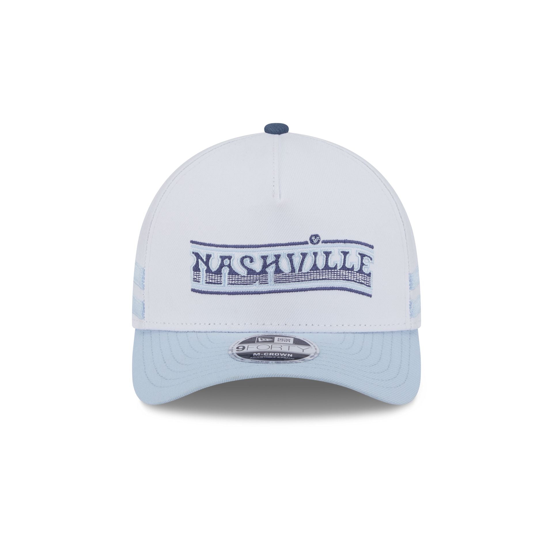Nashville SC 2025 Jersey Hook White 9FORTY M-Crown A-Frame Snapback Hat - Image 2