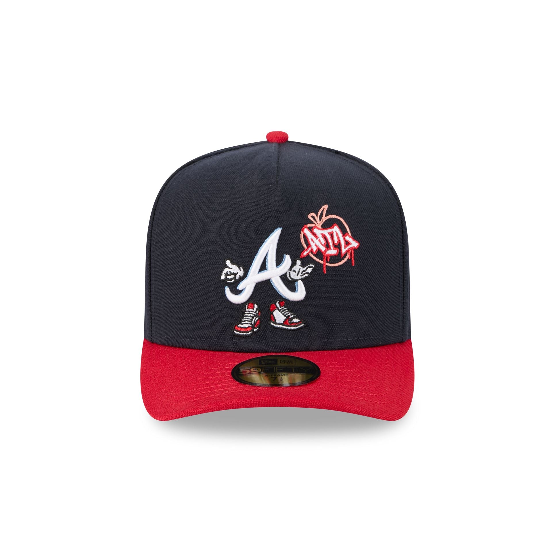 Atlanta Braves Cartoon 59FIFTY A-Frame Fitted Hat - Image 2
