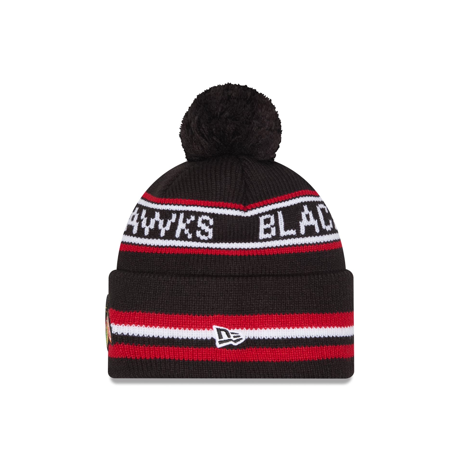 Chicago Blackhawks Classic Pom Knit Hat - Image 2