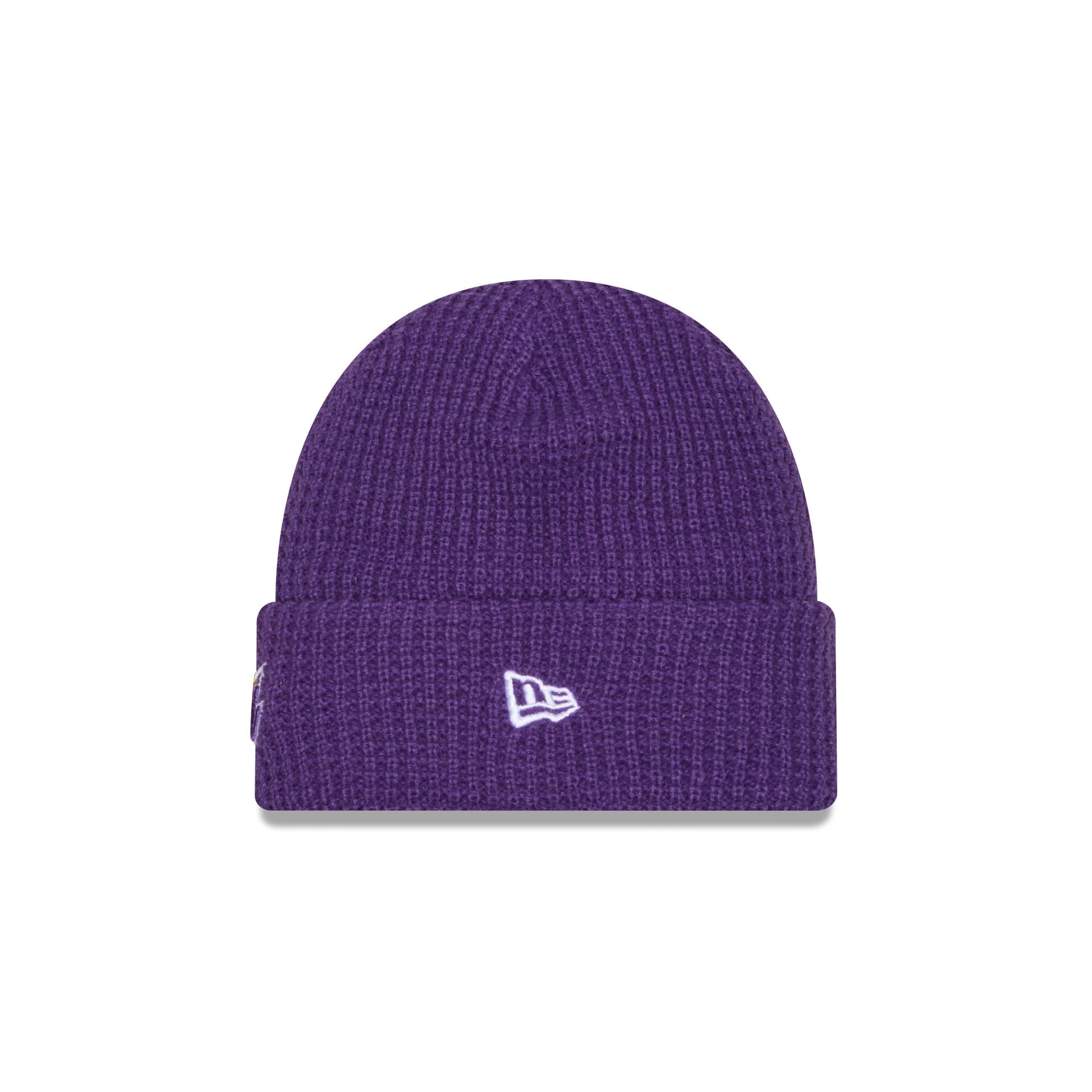 Los Angeles Lakers Waffle Stitch Knit Beanie Hat - Image 2