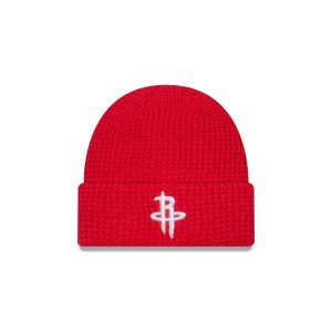 Houston Rockets Waffle Stitch Knit Beanie Hat