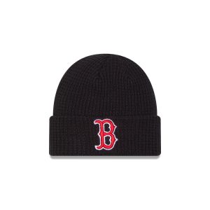 Boston Red Sox Waffle Stitch Knit Beanie Hat