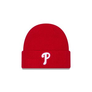 Philadelphia Phillies Waffle Stitch Knit Beanie Hat