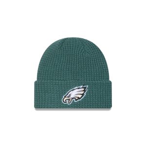Philadelphia Eagles Waffle Stitch Knit Beanie Hat
